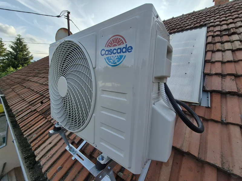 Cascade kültéri egység telepítése