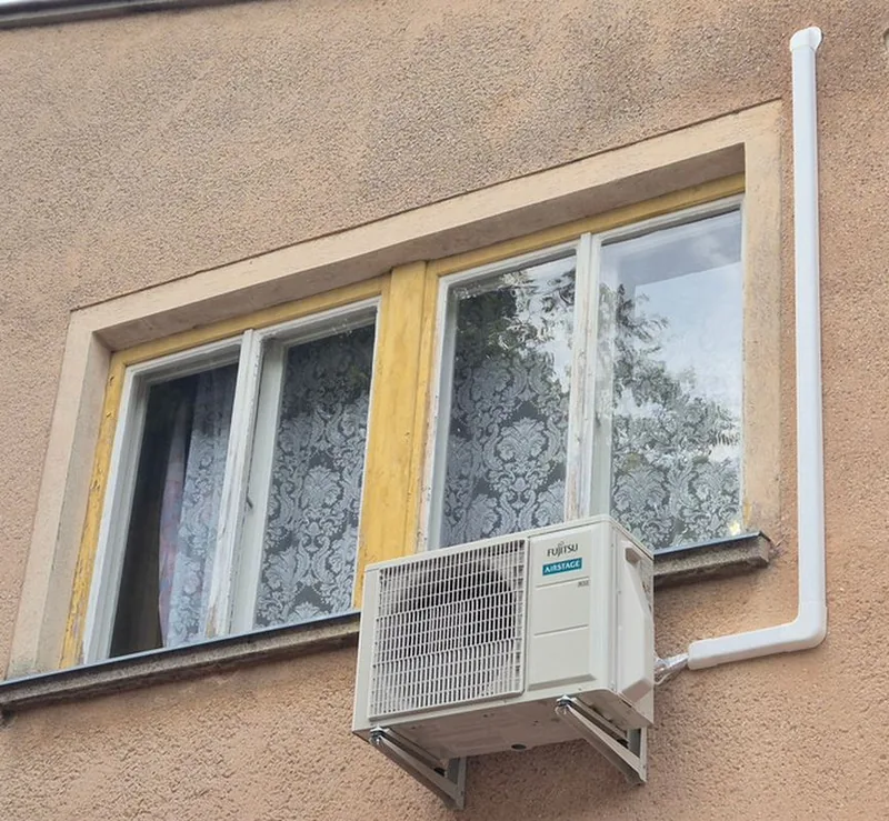 Fujitsu kültéri egység telepítése