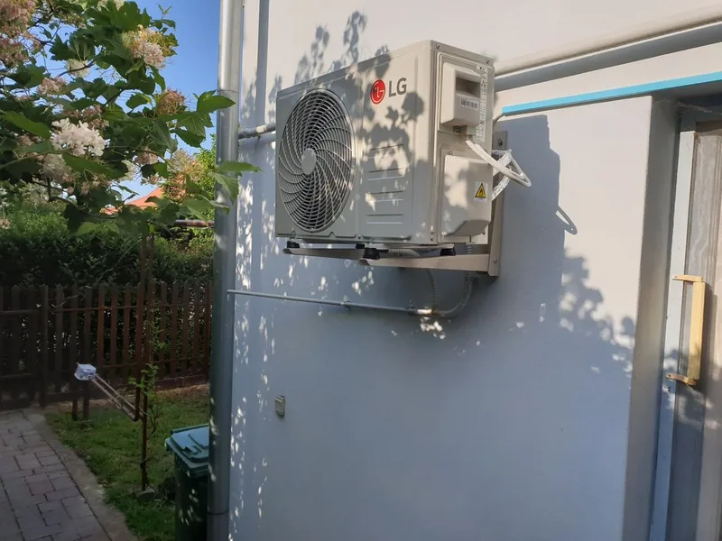 LG kültéri egység telepítése
